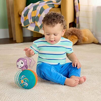 Fisher Price Emekleme Arkadaşı Müzikli Mor Maymun JLB95
