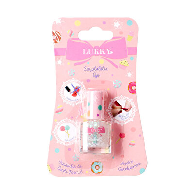 Lukky Su Bazlı Konfeti Parıltılı İnci Oje