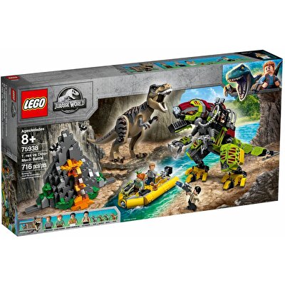 LEGO® Jurassic World T. Rex ile Dinozor Robotu Savaşı 75938