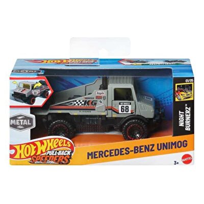 Hot Wheels Pull-Back Speeders 1:43 Arabalar Mercedes-Benz Unimog HYC40