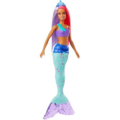 Barbie Dreamtopia Denizkızı Bebekler Mor Kızıl Saçlı GJK09