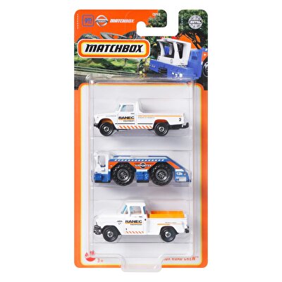 Matchbox Üçlü Araba Seti Mbx Road Crew HFK07