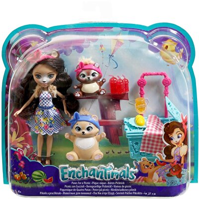 Enchantimals Bebekleri Sevimli Patiler Piknikte Oyun Seti FCC64