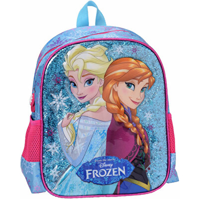Frozen Anaokulu Çantası Mavi Simli