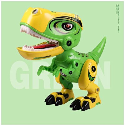 Işıklı ve Sesli Die Cast Yeşil Dinozor