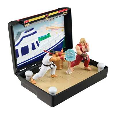 Console Heroes Super Street Fighter II Ken Stage Koleksiyon Dioraması