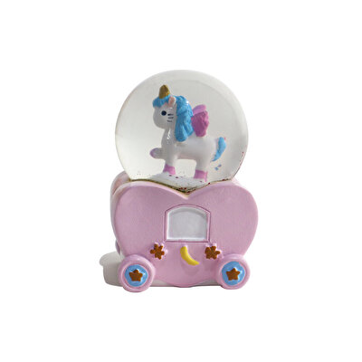 Mini Işıklı Renkli Unicorn Kar Küresi