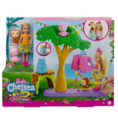 Barbie ve Chelsea Kayıp Doğum Günü Parti Eğlencesi Oyun Seti GTM84