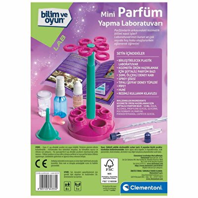 Clementoni Bilim ve Oyun: Mini Parfüm Yapma Laboratuvarı