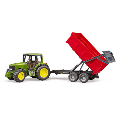 Bruder John Deere Traktör+ Kırmızı Römork 6920