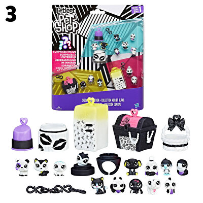 Littlest Pet Shop Miniş Siyah Beyaz Koleksiyonu Özel Set