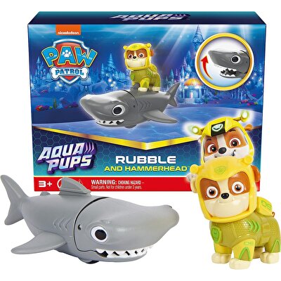 Paw Patrol Aqua Pups Rocky Sawfi̇sh Rubble And Hammerhead