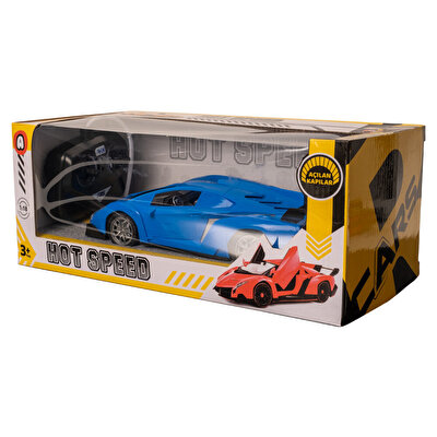1:18 Full Fonksiyon Uzaktan Kumandalı Araba Mavi