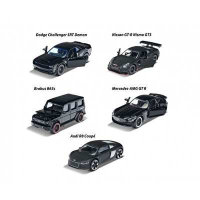 Majorette Black Edition 5'li Araba Seti