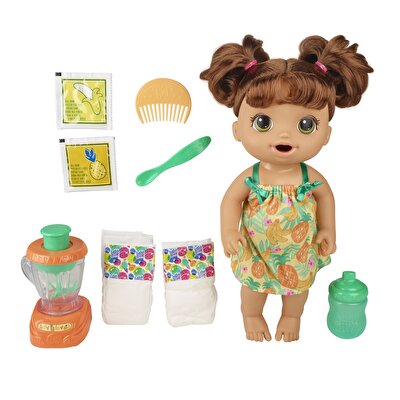Baby Alive Bebeğim ve Sihirli Mikseri Kumral E6944