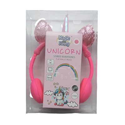Unicorn Mikrofonlu Kulaklık Fuşya