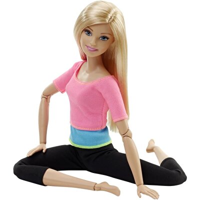 Barbie Sonsuz Hareket Bebeği Sarışın Siyah Taytlı DHL82