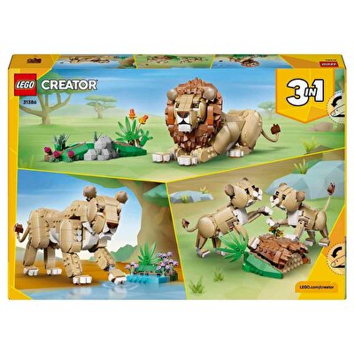 LEGO Creator 3’ü 1 Arada Vahşi Hayvanlar: Görkemli Aslan 31386