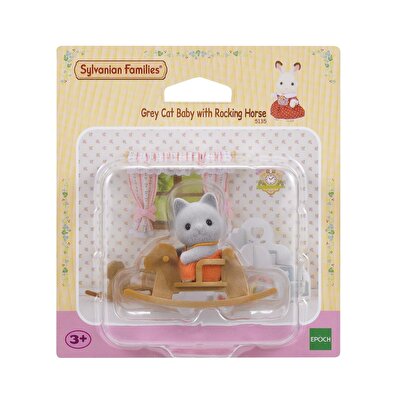 Sylvanian Families Gri Kedi Bebek ve Atı 5135