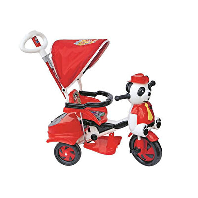 Müzikli Panda Bisiklet Kırmızı