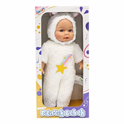 Kostümlü Pıtırcık Bebek Yıldız Desenli 35 Cm