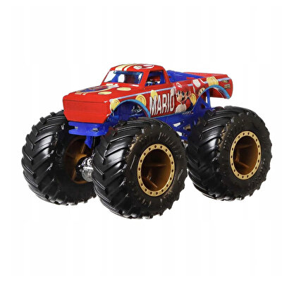 Hot Wheels Monster Trucks Gösteri Dünyası Temalı 1:64 Arabalar Mario HCR75