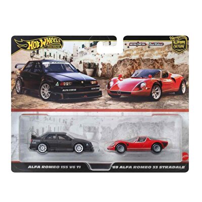 Hot Wheels 2'li̇ Premi̇um Araba Seti Alfa Romeo 155 V6 Ti Ve 69 Alfa Romeo 33 Stradale JBK95