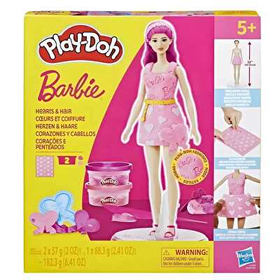 Play Doh Barbie Kalpler ve Saç Oyun Hamuru Seti G1357