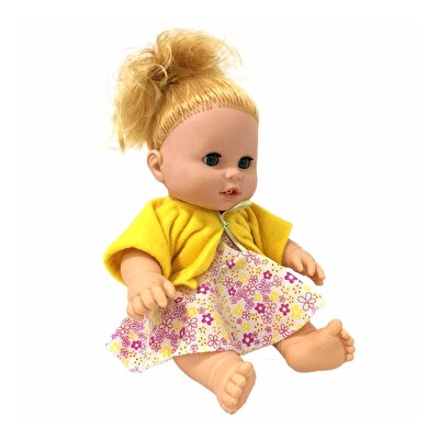 Melis Altını Islatan Sesli Bebeğim Sarı Hırkalı