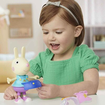 Peppa Pig ve Ailesi Kıyafetli Figür Seti Rebecca Rabbit