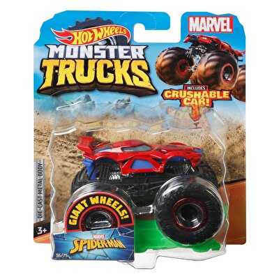 Hot Wheels Monster Trucks 1:64 Arabalar Spider Man GJF44