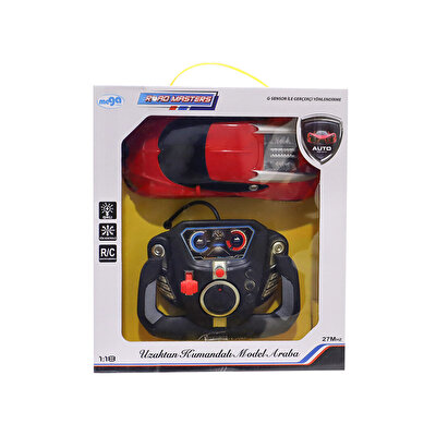 1:18 U.K Direksiyonlu Fantastik A Seri Şarjlı Kırmızı Araba