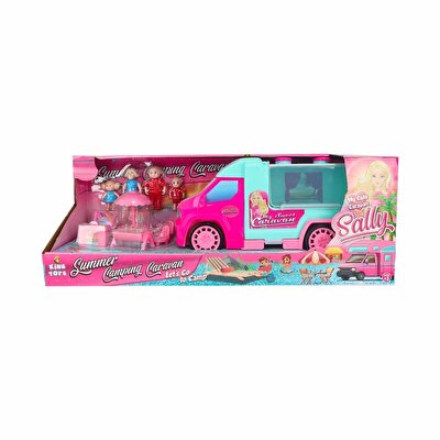 Sally'nin Sevimli Karavanı Figürlü Oyun Seti Turkuaz Pembe