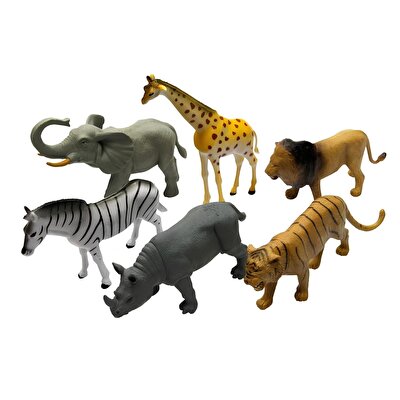 Vahşi Hayvan Seti 6 Parça 20 Cm