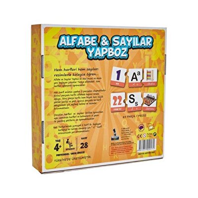 3 Parçalı Yapboz Harfler ve Sayılar