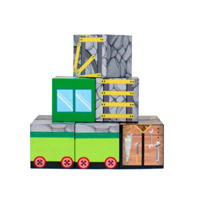 Magnivity Manyetik Bloklar Tren Seti 9 Parça