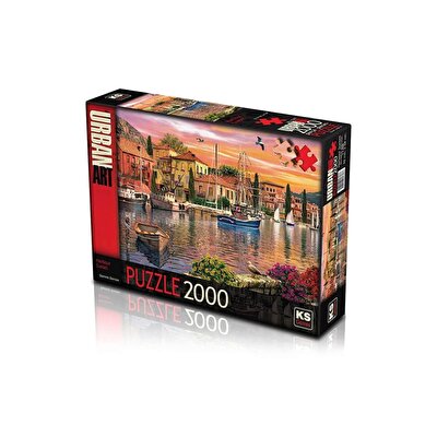 Ks Puzzle 2000 Parça Harbour Sunset