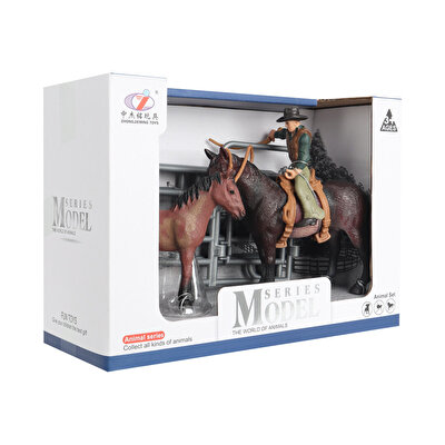 Çiftlik Hayvanları Kovboy At ve Tay Seti