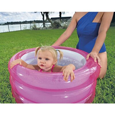 Bestway 3 Bölmeli Bebek Havuzu Pembe