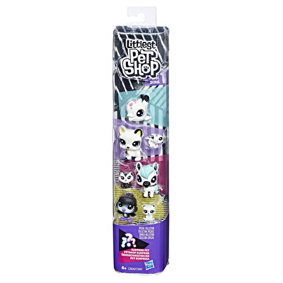 Littlest Pet Shop Miniş Siyah-Beyaz Koleksiyonu Arkadaş Minişler
