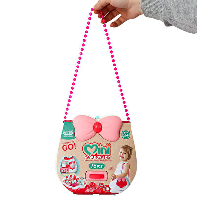 Boncuk Askılı Çantalı Güzellik Seti 16 Parça