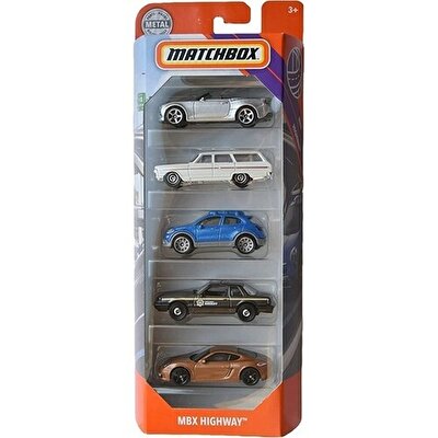Matchbox Beşli Araba Seti Highway GKJ04