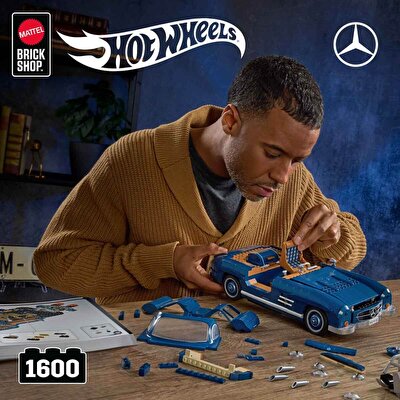 Hot Wheels Premium Serisi Mercedes Benz 300 SL Araba 1600 Parça HWW25