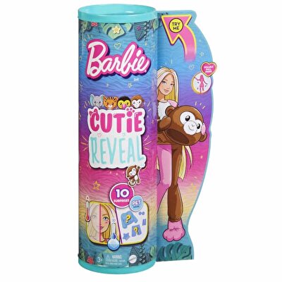 Barbie Cutie Reveal Bebekler Barbie Tropikal Orman Serisi Maymun HKR01