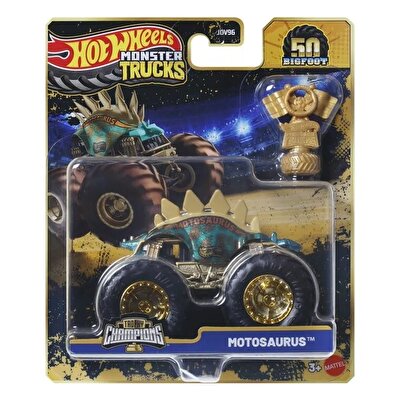 Hot Wheels Monster Trucks Bigfoot Trophy Şampiyonları Motosaurus JDW06