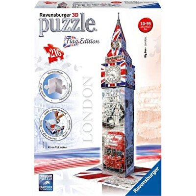 3D Puzzle Big Ben Bayraklar