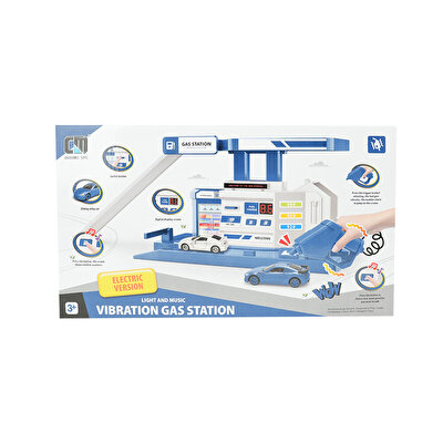 Die Cast Mavi Benzin İstasyonu Seti
