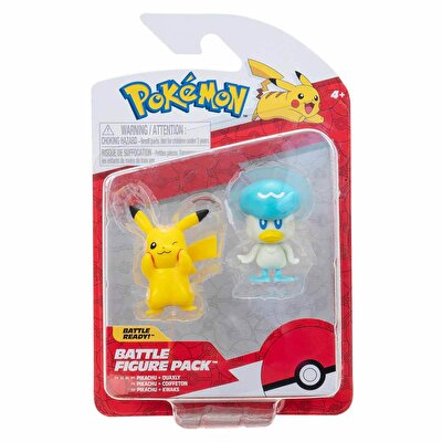 Pokemon Battle Figür 2'li Seti Pikachu ve Quaxly