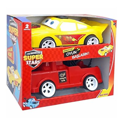 Süper Stars Kırmızı Sarı 2li̇ Araba