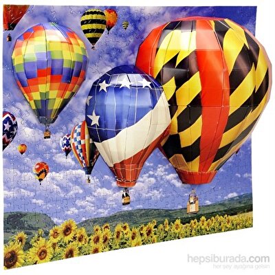 3D Puzzle 200 Parça Breakthrough Balonlar